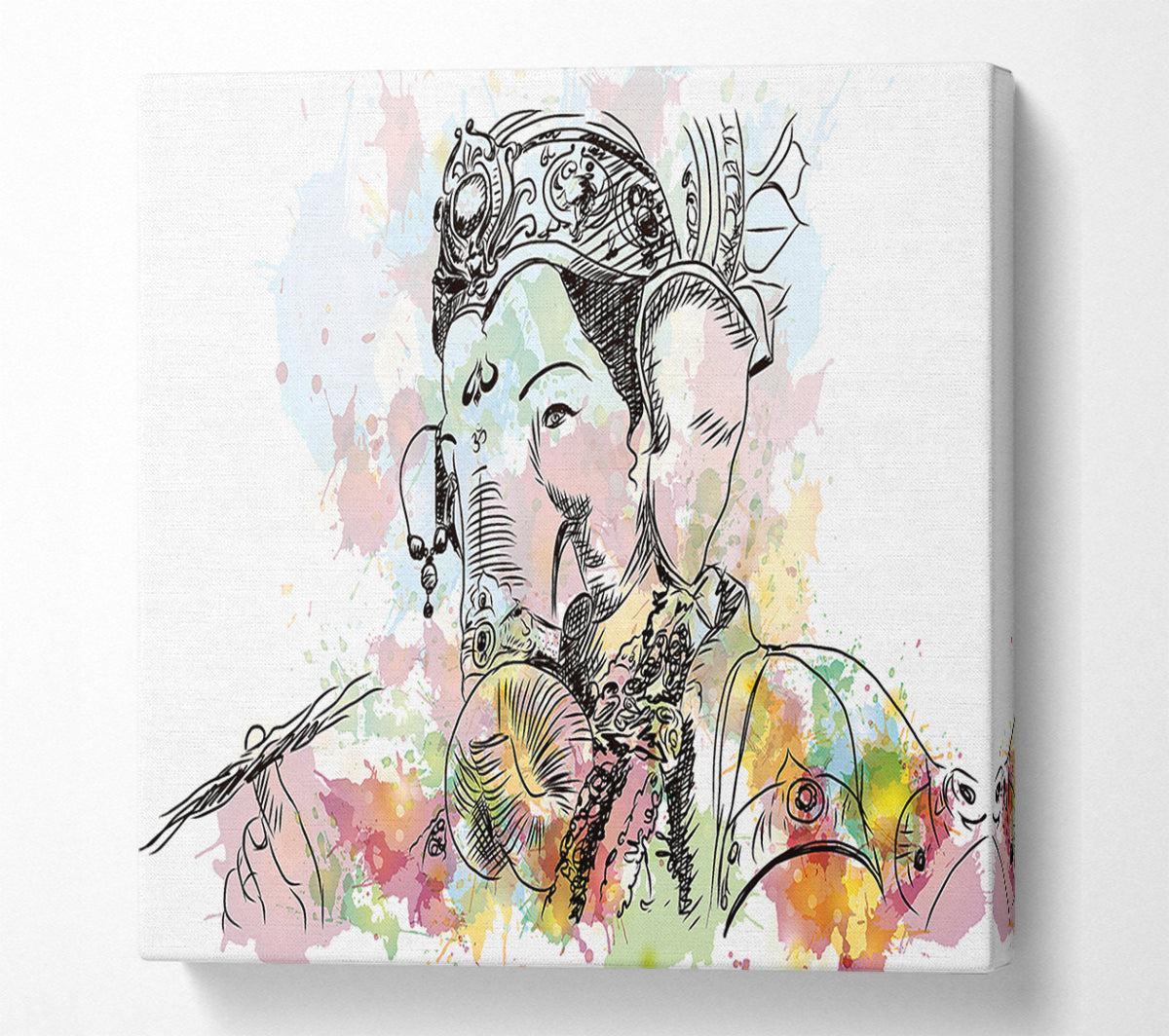 Hindu God Ganesha 7 Canvas Art