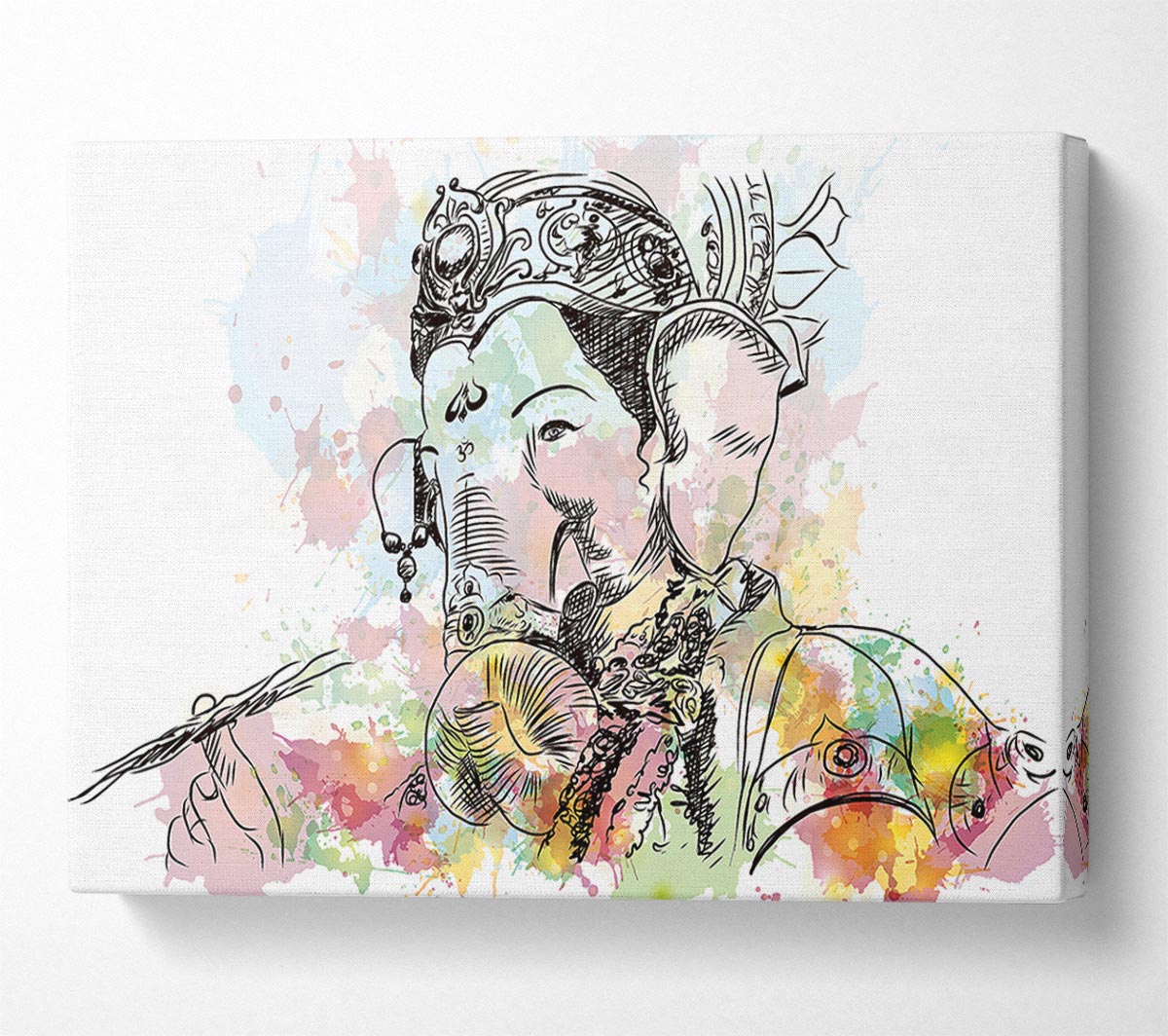 Hindu God Ganesha 7 Canvas Art