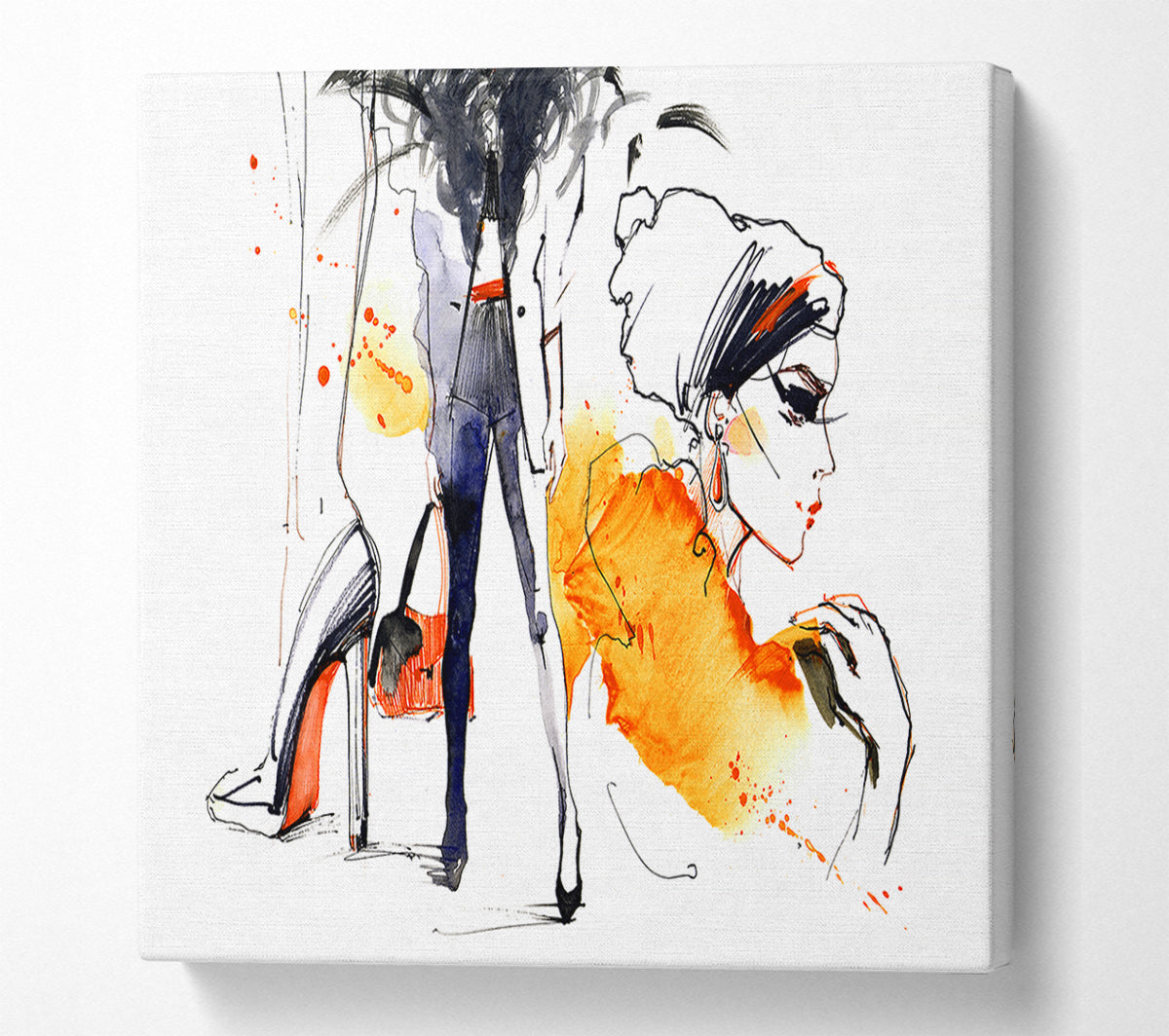 Shoes Bag Done Canvas Wall Art