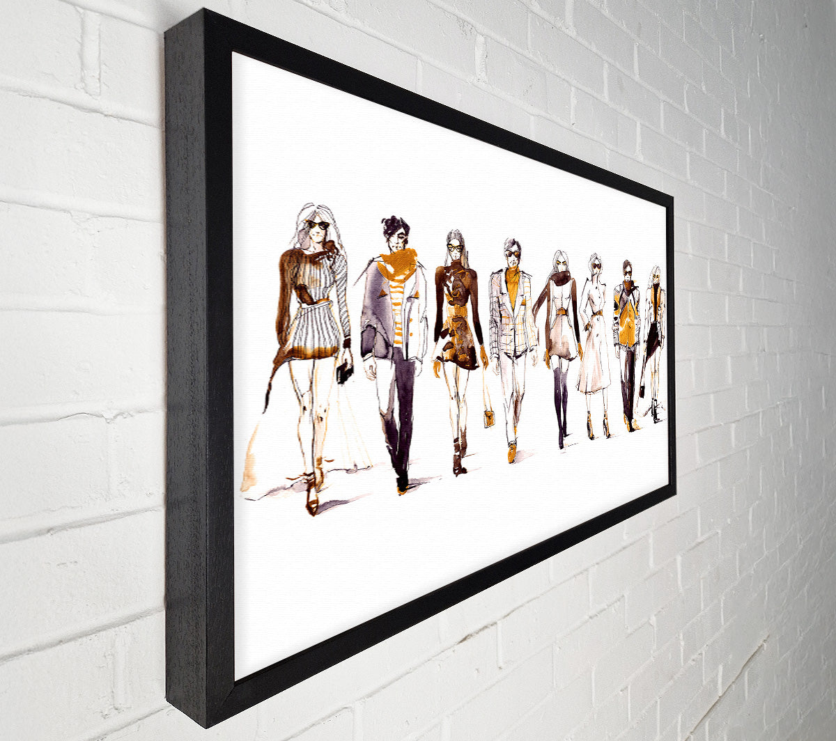 Winter Fashion Show Canvas Wall Art
