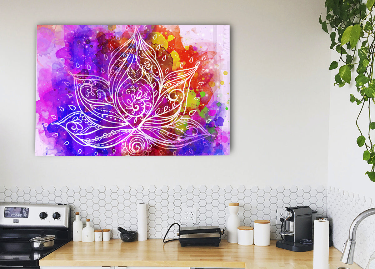 Abstract Lotus Leaves