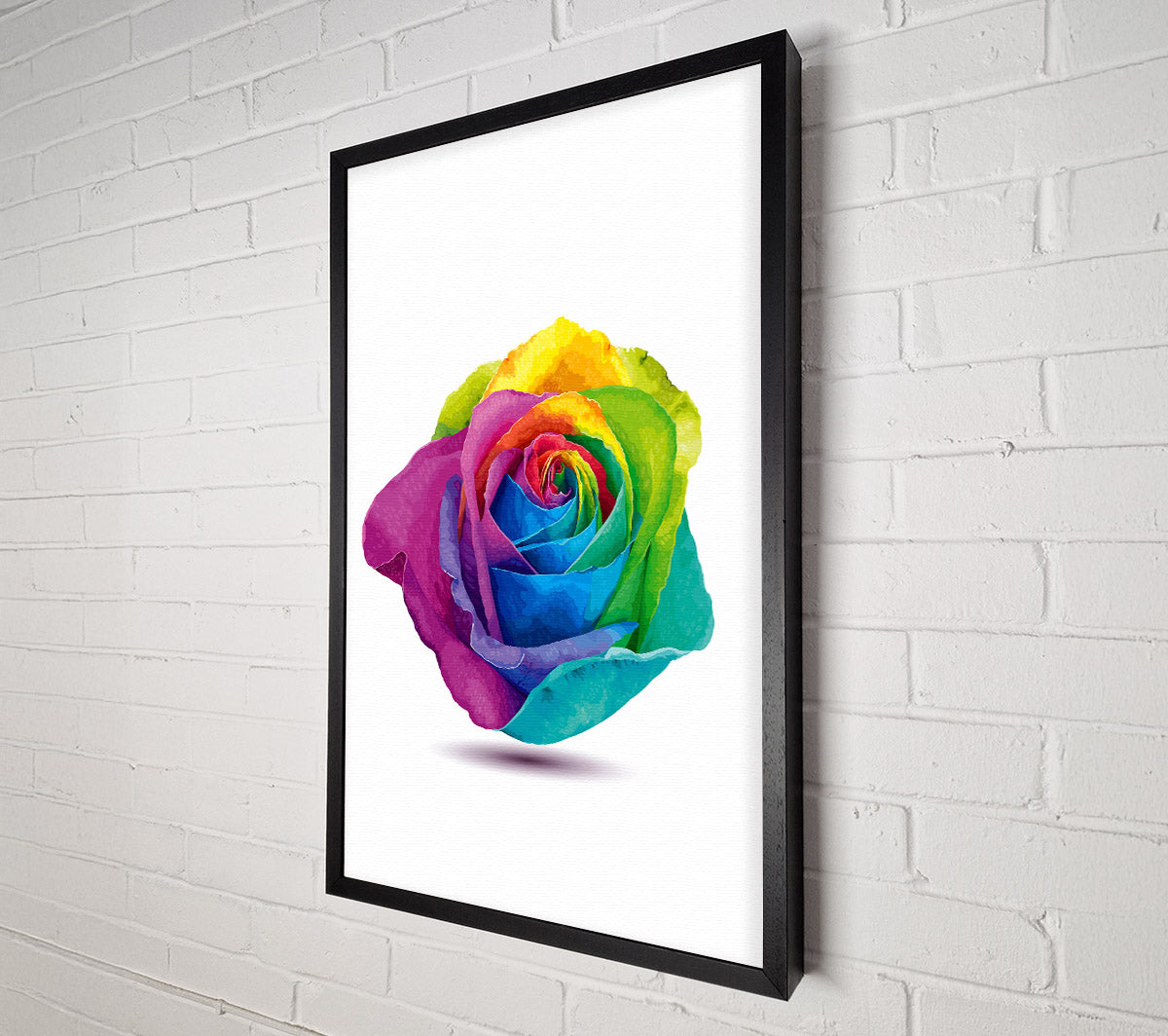 Rainbow Rose Canvas Print