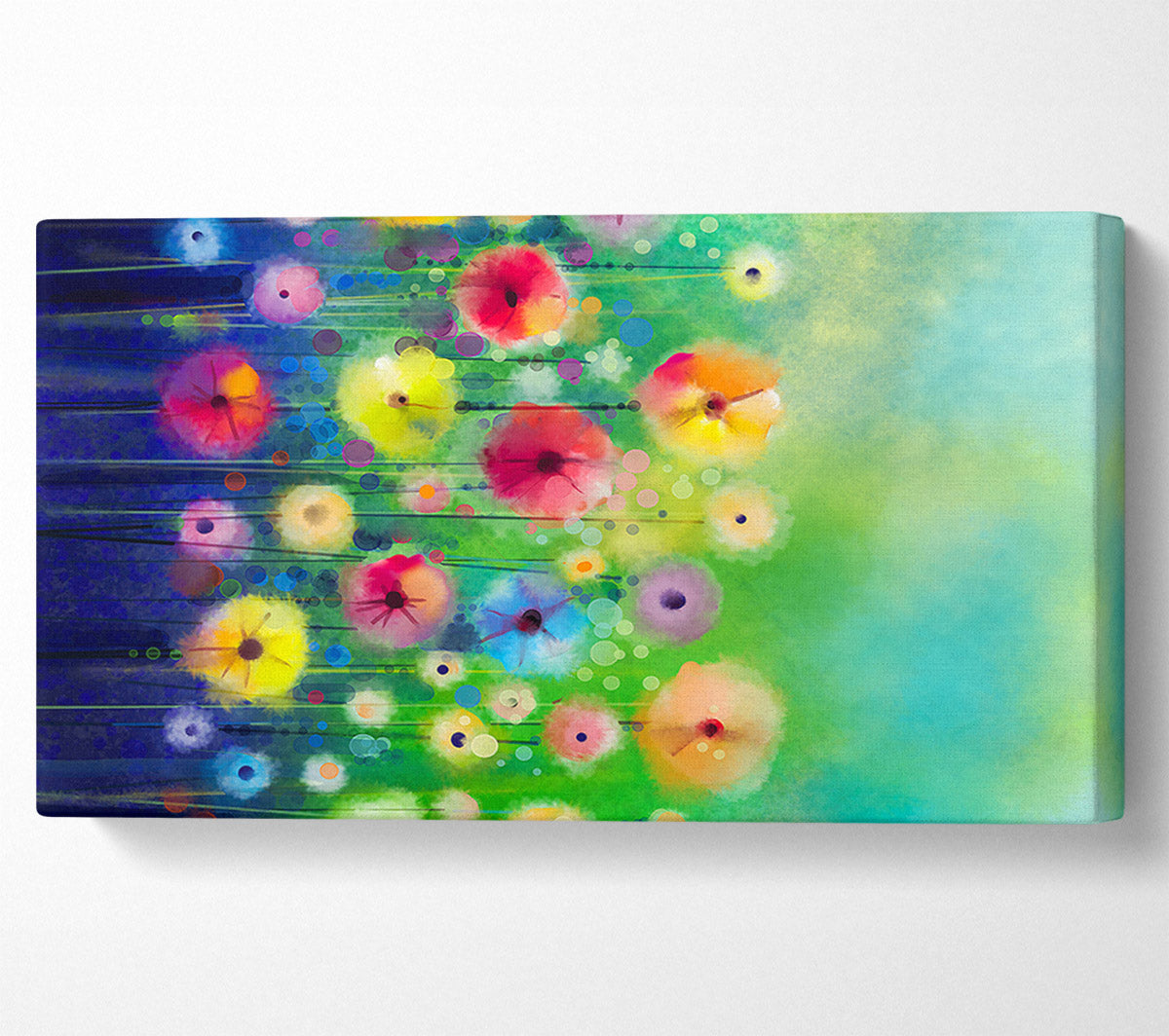 Psychedelic Flower Garden Canvas Print