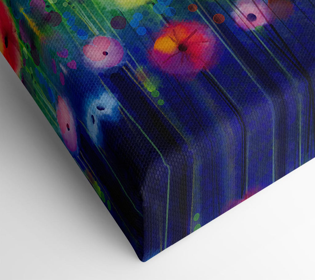 Psychedelic Flower Garden Canvas Print