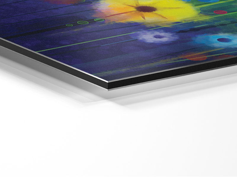 Psychedelic Flower Garden Metal Print