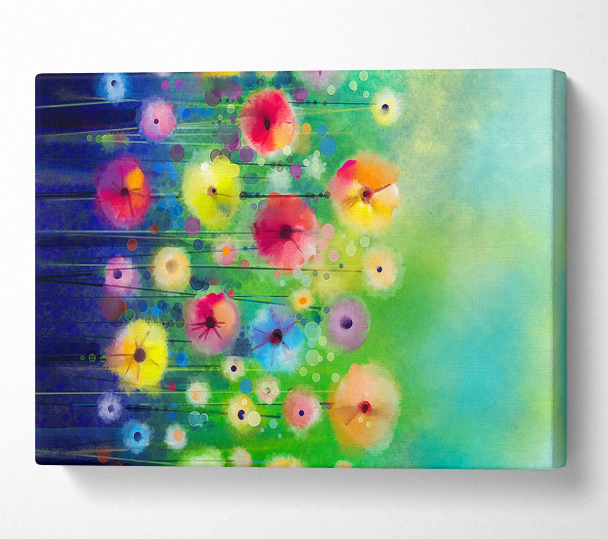 Psychedelic Flower Garden Canvas Print
