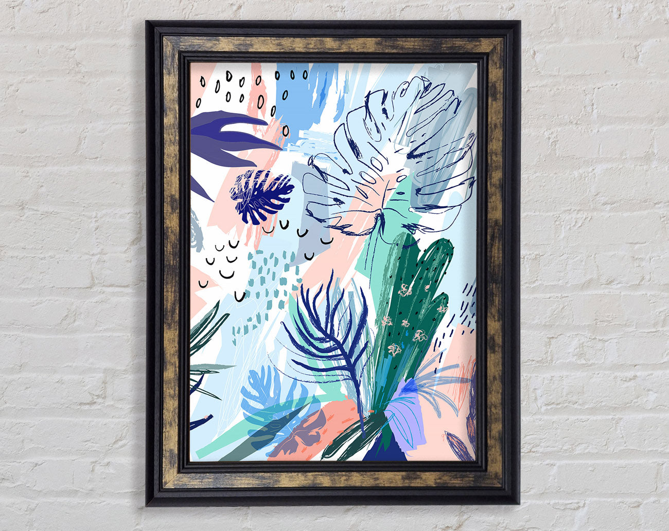 Jungle Abstract Framed Print