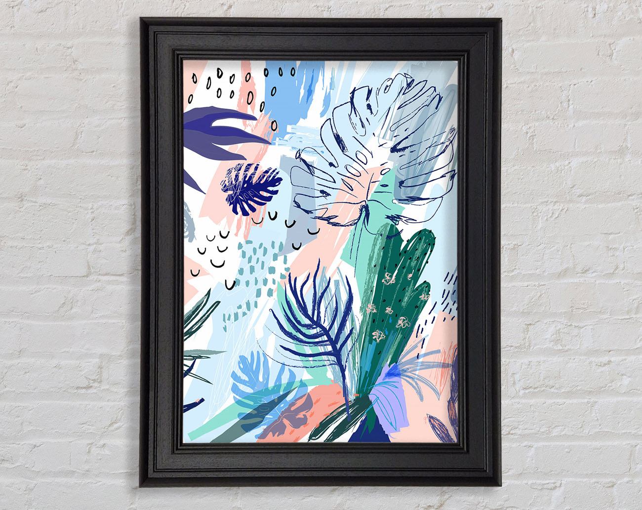 Jungle Abstract Framed Print
