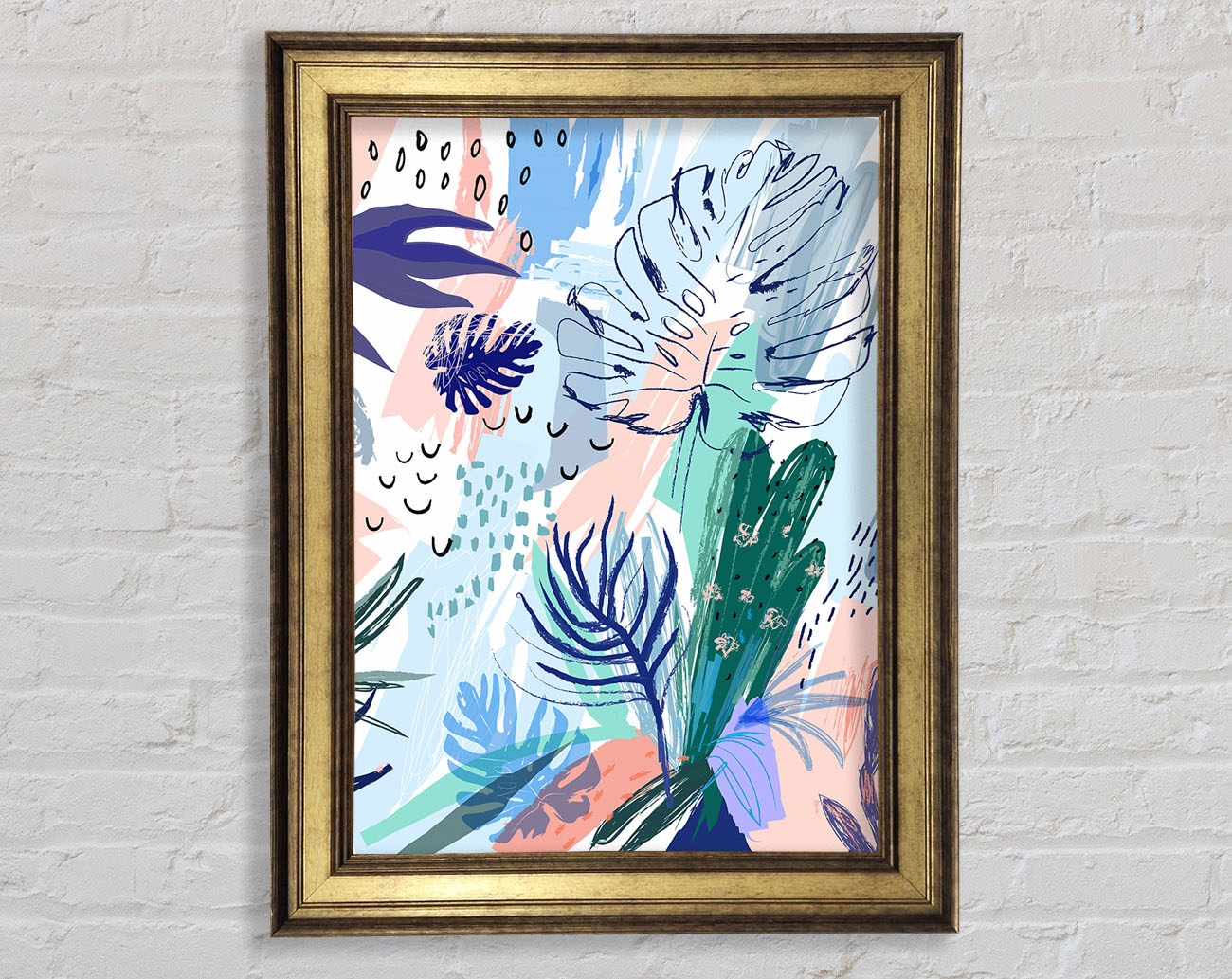 Jungle Abstract Framed Print
