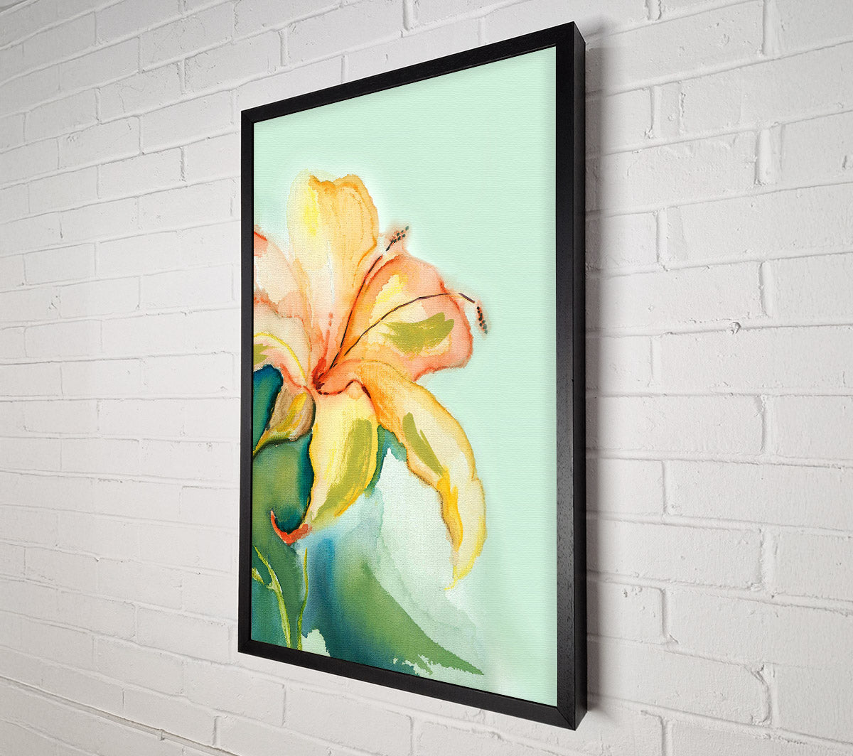 Single Lily Canvas Wall Art