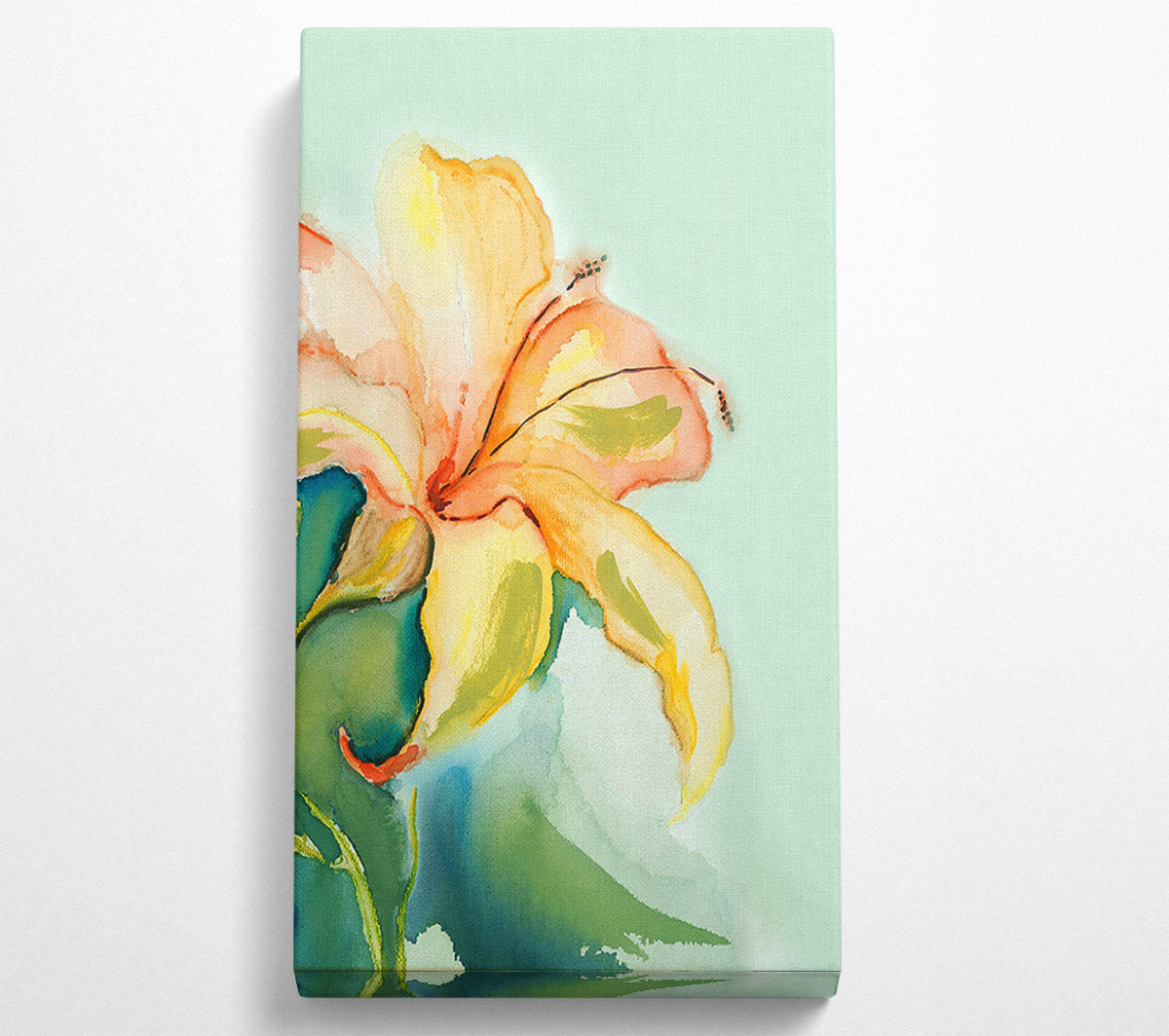 Single Lily Canvas Wall Art