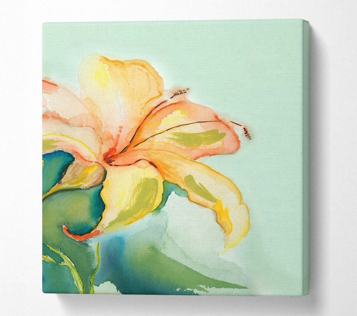 Single Lily Canvas Wall Art