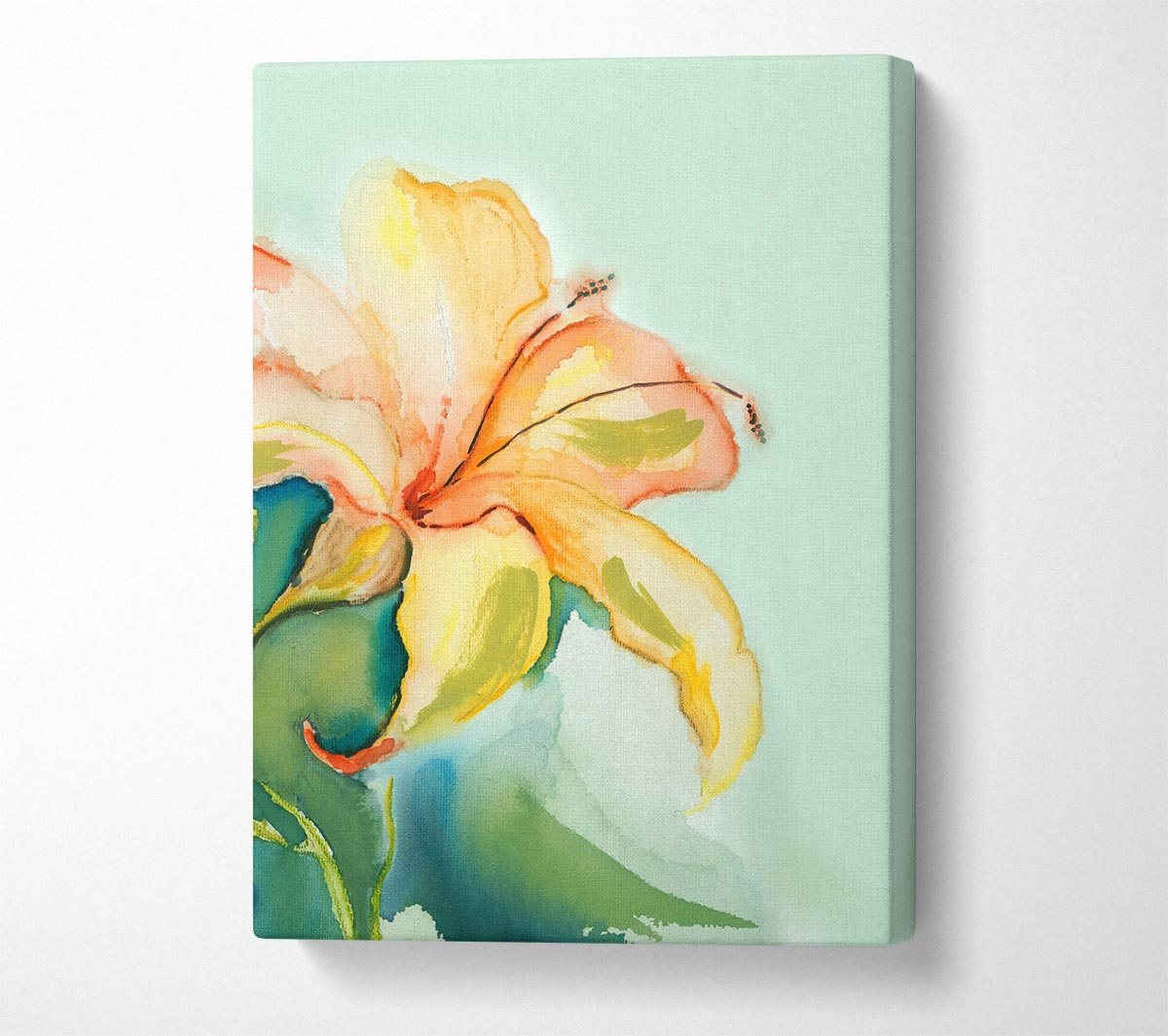 Single Lily Canvas Wall Art