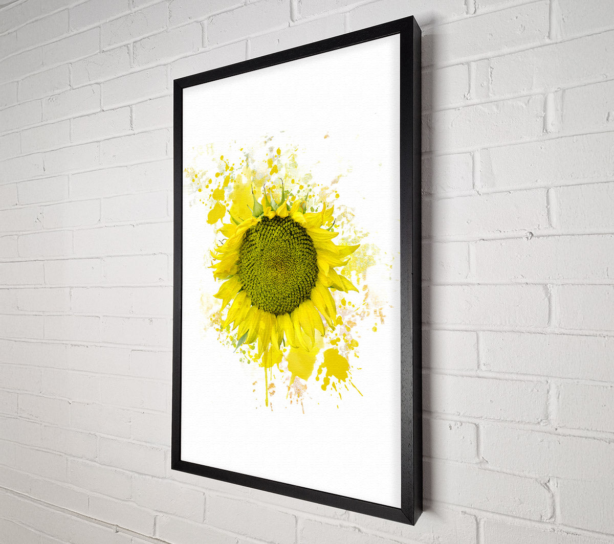 Sunflower Splash 2 Canvas Wall Art