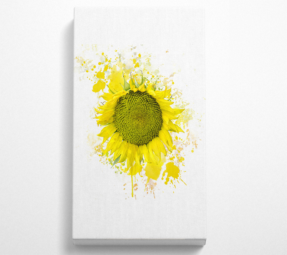 Sunflower Splash 2 Canvas Wall Art