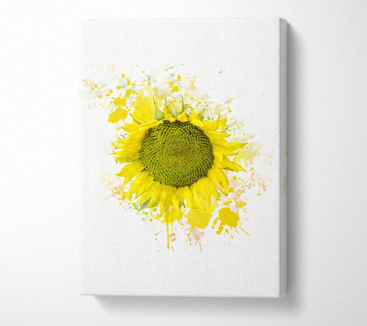Sunflower Splash 2 Canvas Wall Art