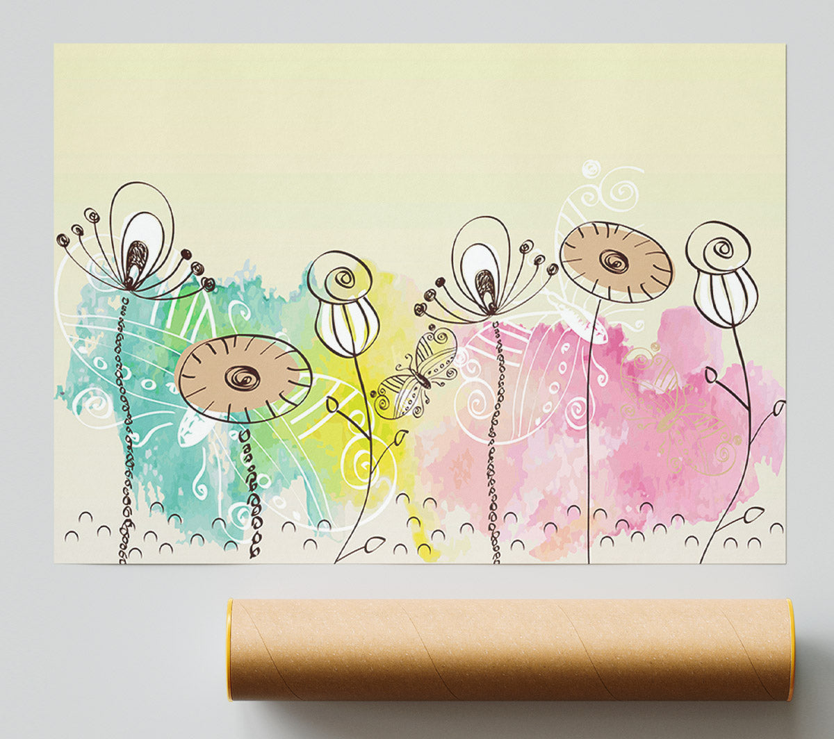 Pastel Garden Poster