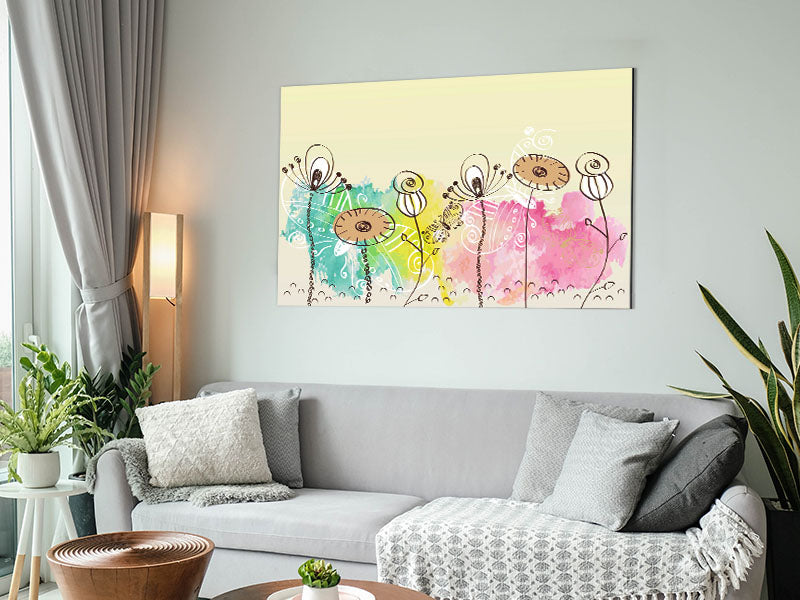 Pastel Garden Metal Print