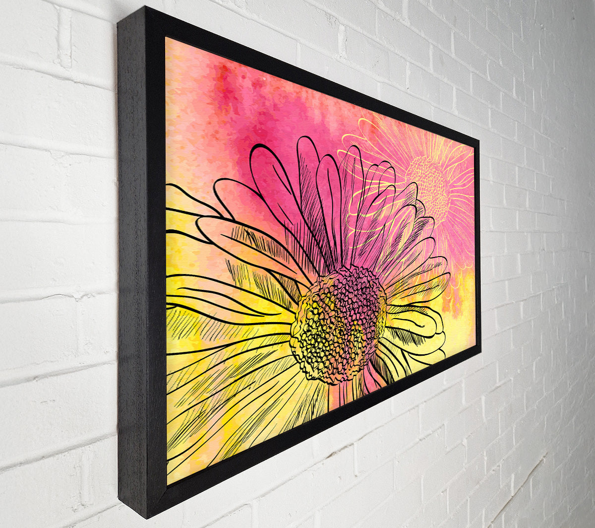 Summer Daisies Canvas Wall Art
