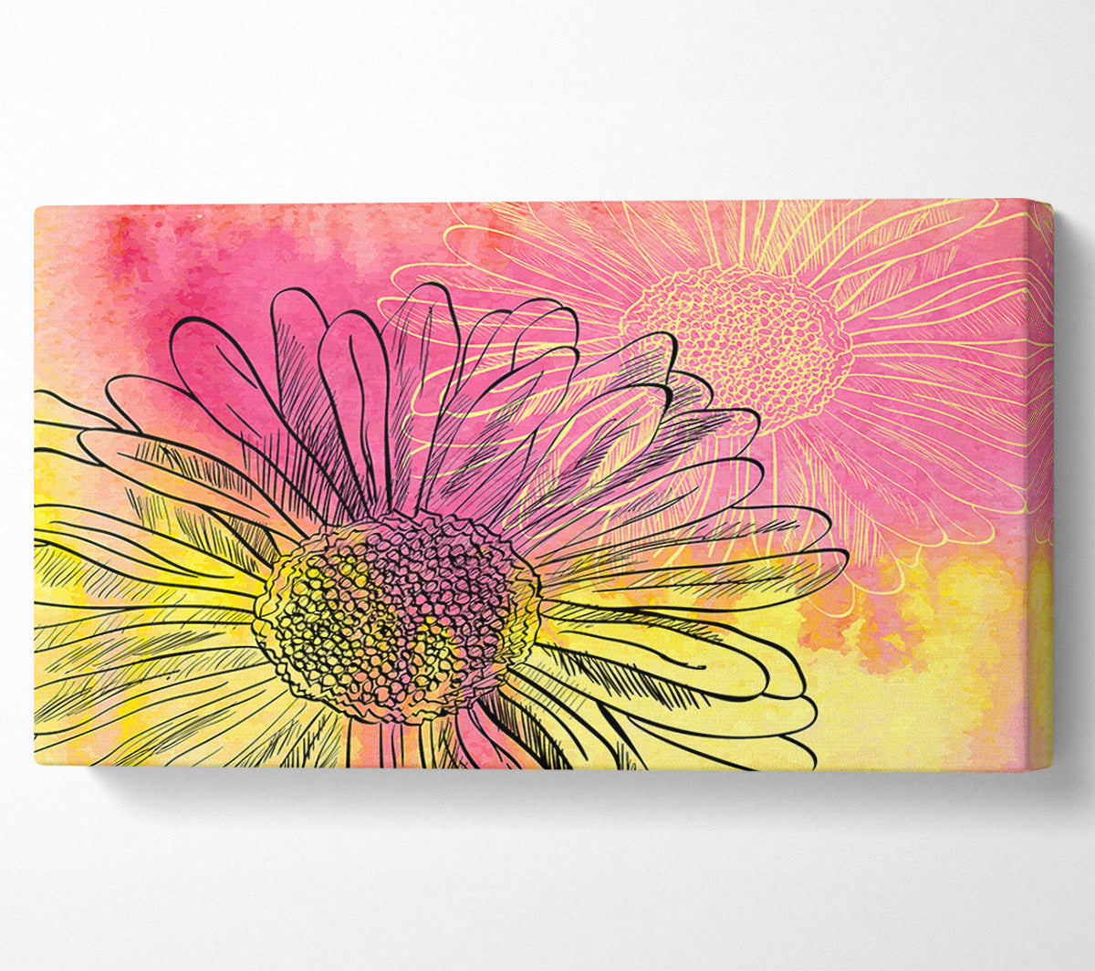 Summer Daisies Canvas Wall Art