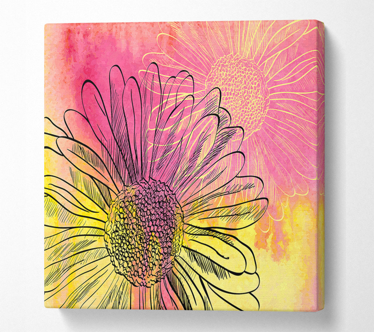 Summer Daisies Canvas Wall Art