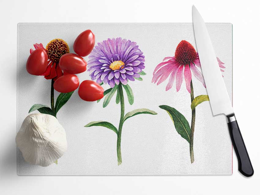 Trio Of Garden Flowers