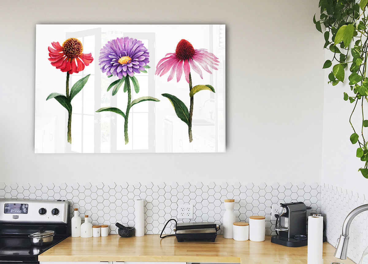 Trio Of Garden Flowers