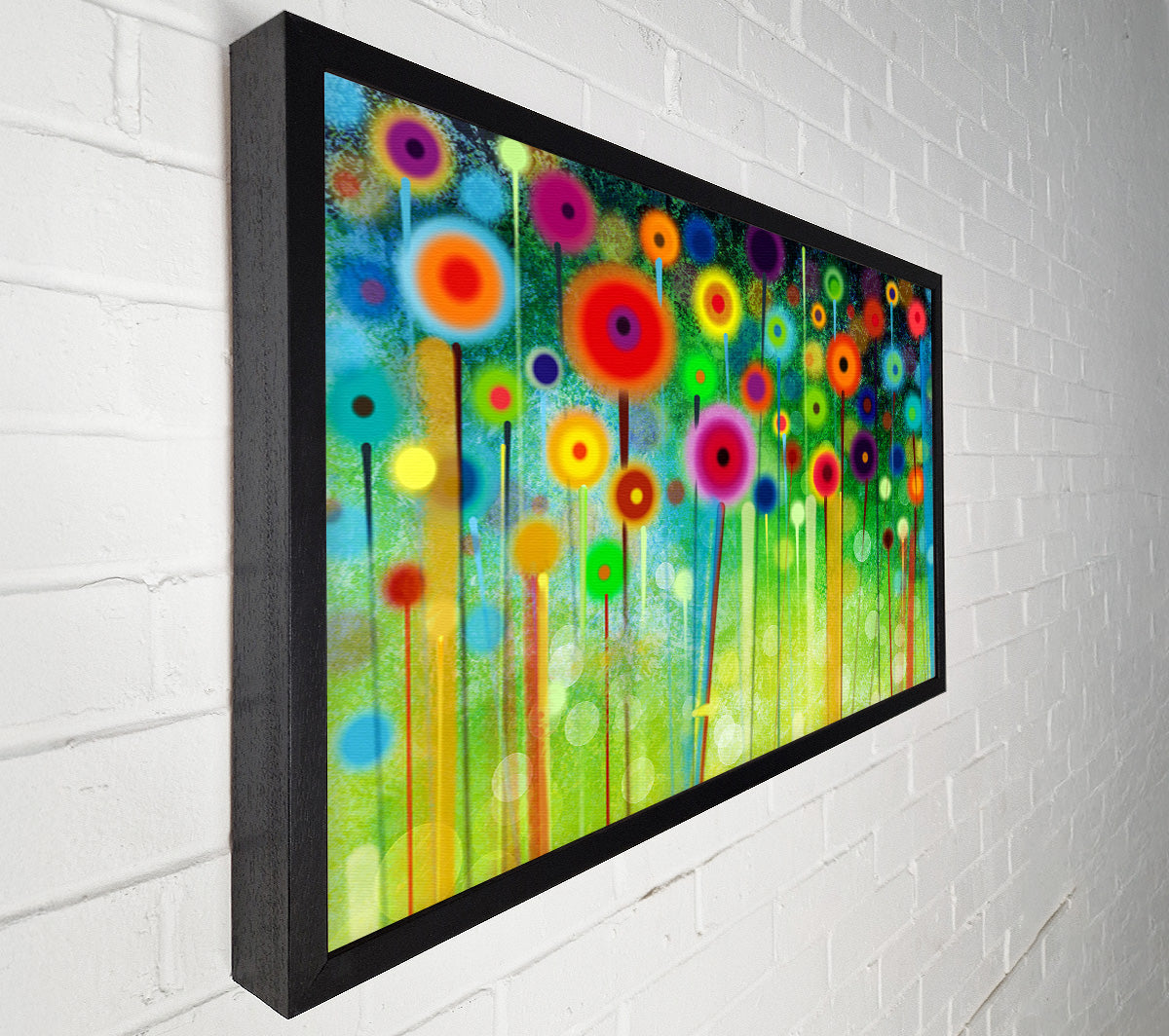 Psychedelic Flower Garden 2 Canvas Wall Art