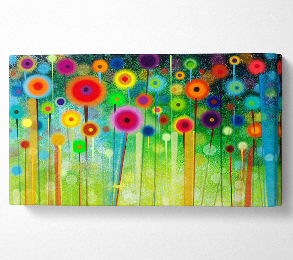 Psychedelic Flower Garden 2 Canvas Wall Art
