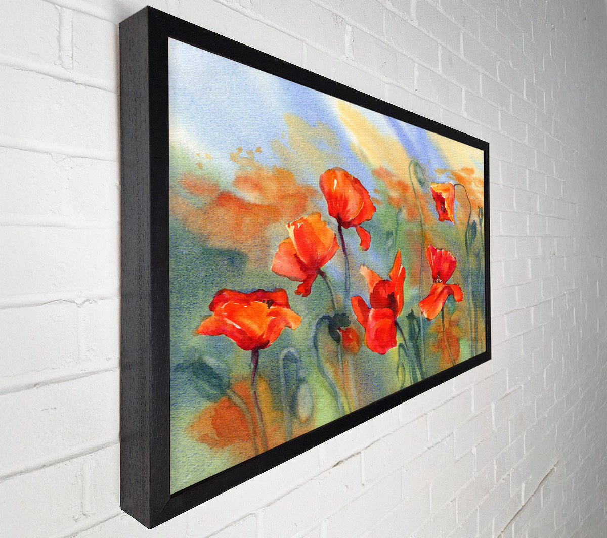 Poppy Abstract Canvas Wall Art