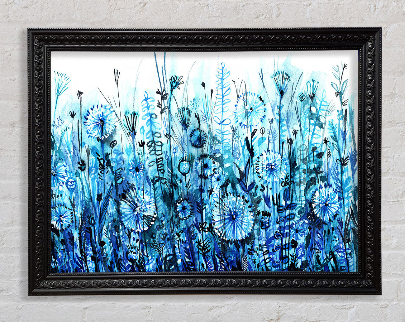 Garden Blues Framed Print