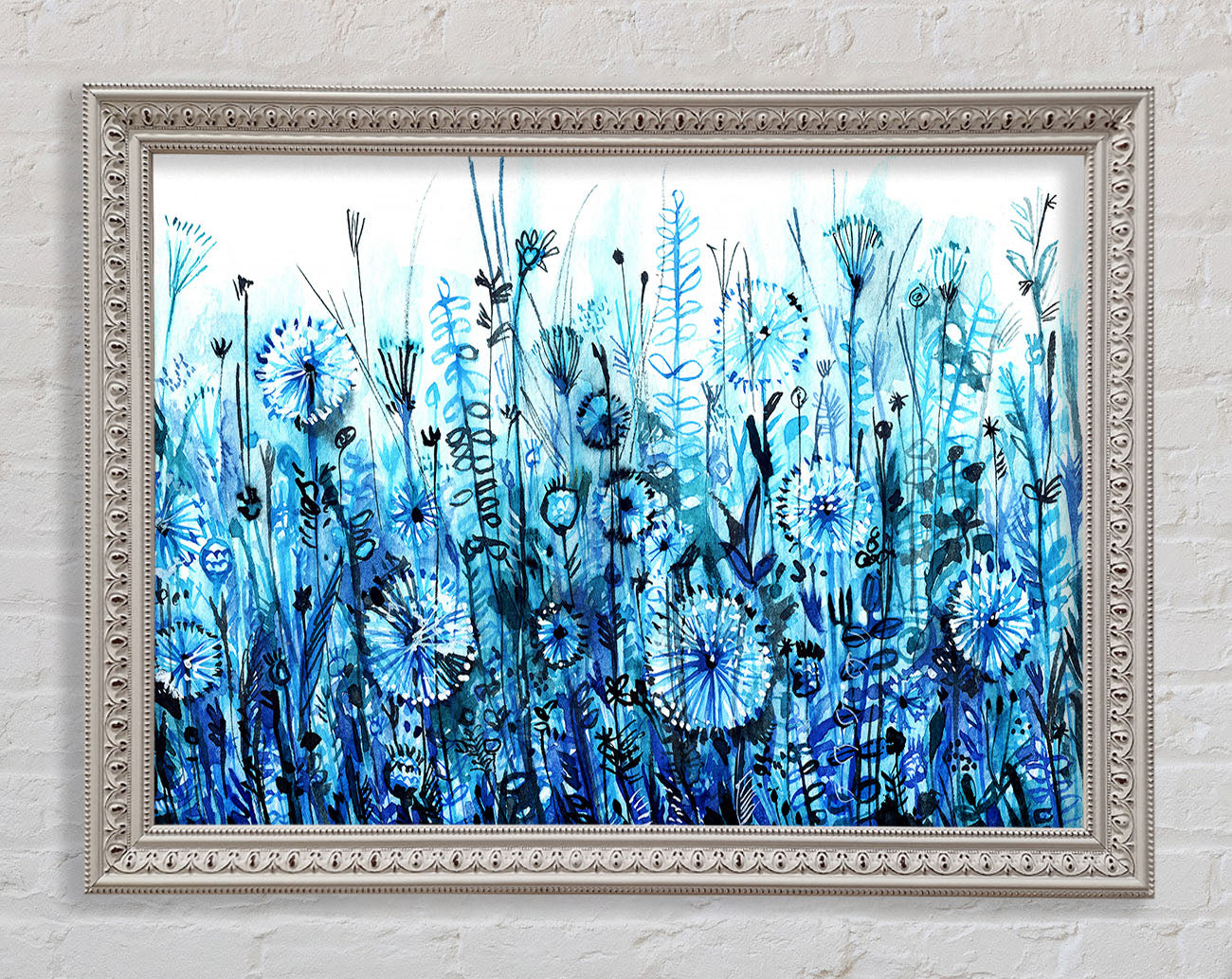 Garden Blues Framed Print