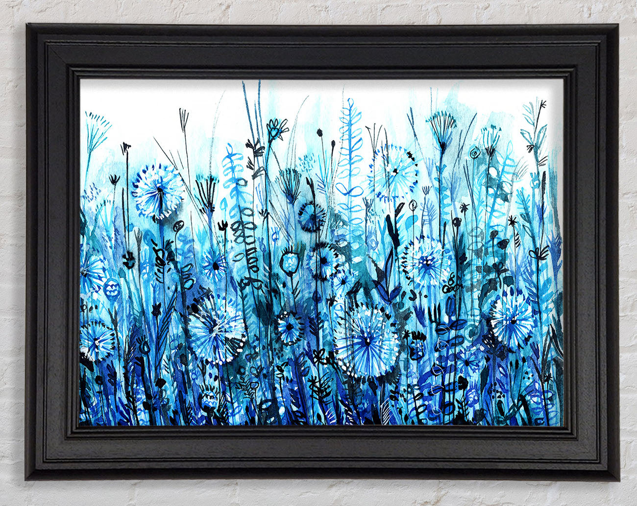 Garden Blues Framed Print
