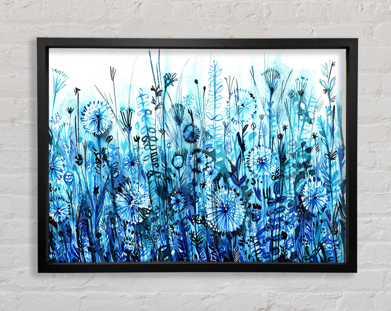 Garden Blues Framed Print