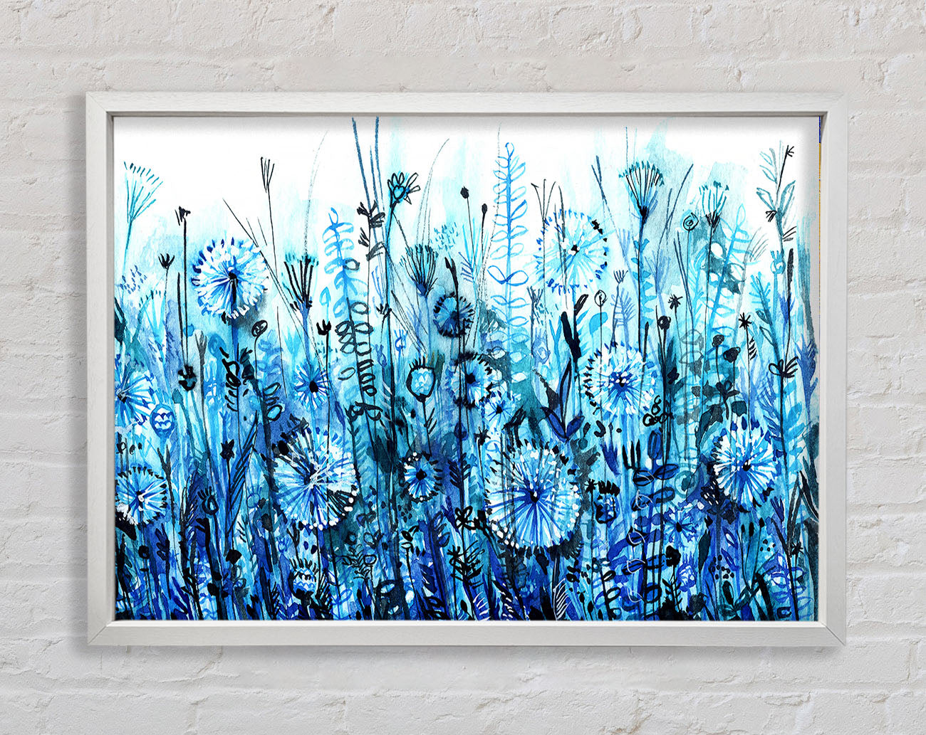 Garden Blues Framed Print