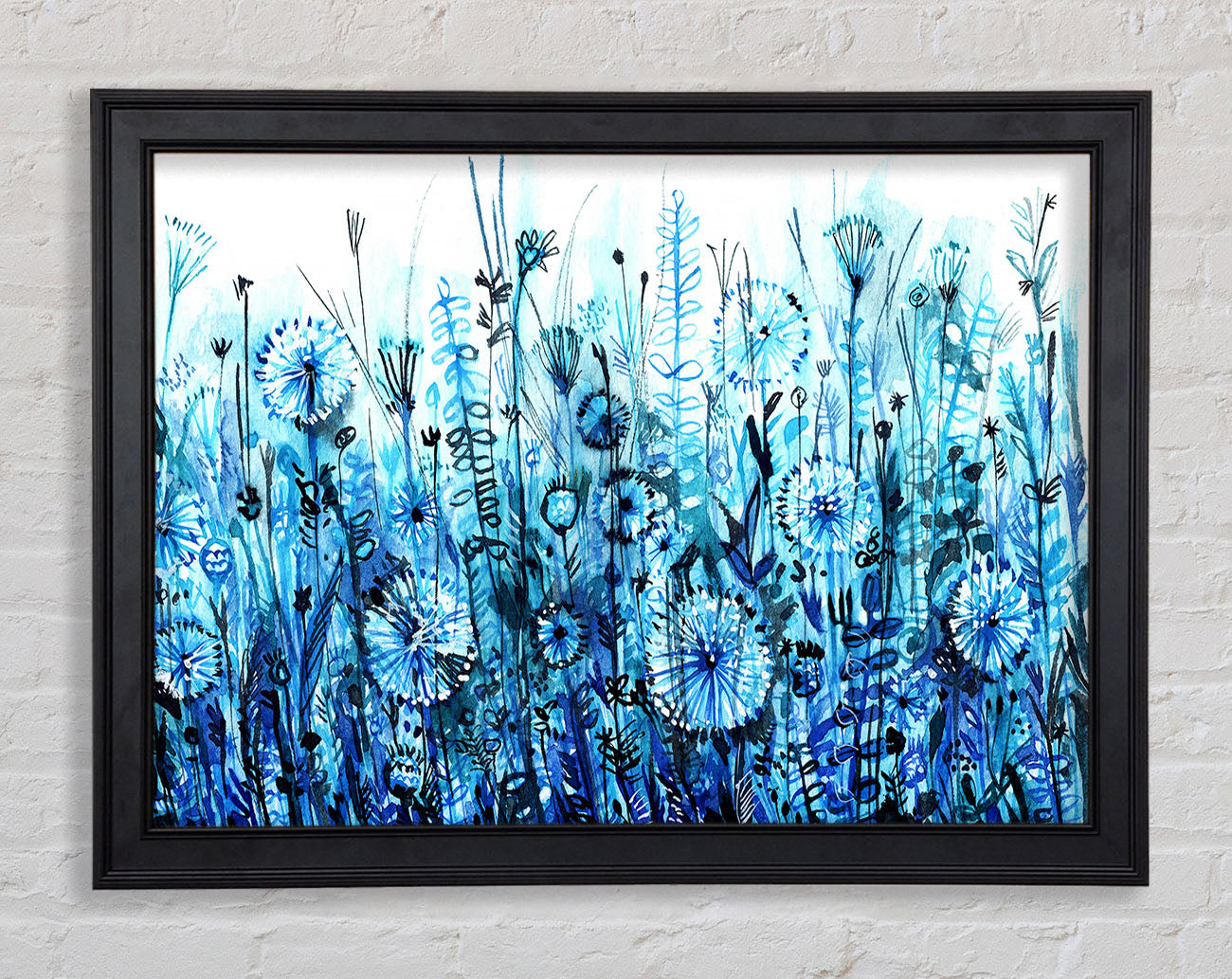 Garden Blues Framed Print