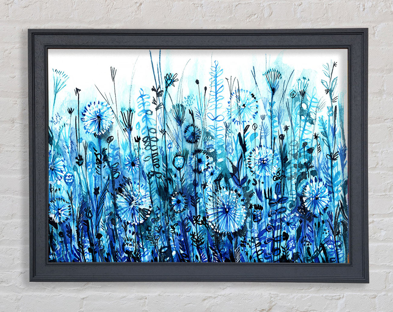 Garden Blues Framed Print