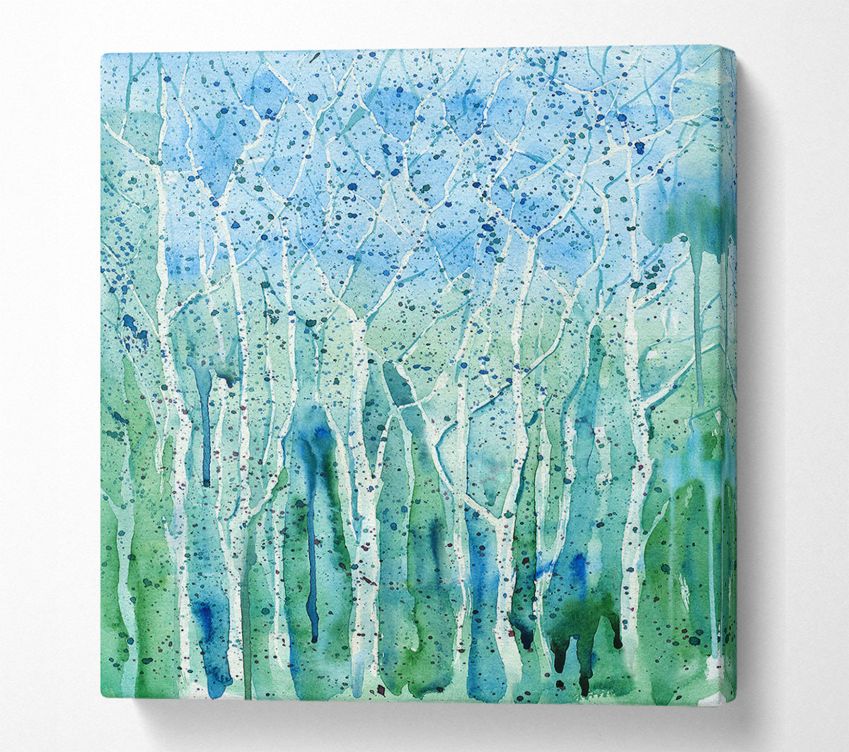 Tree Splash Canvas Wall Art