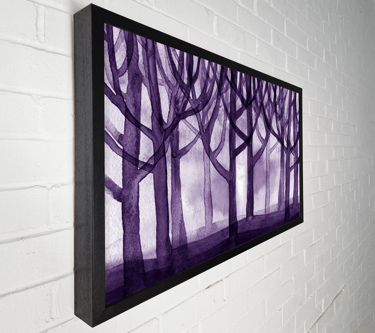 Purple Woodland Canvas Wall Art