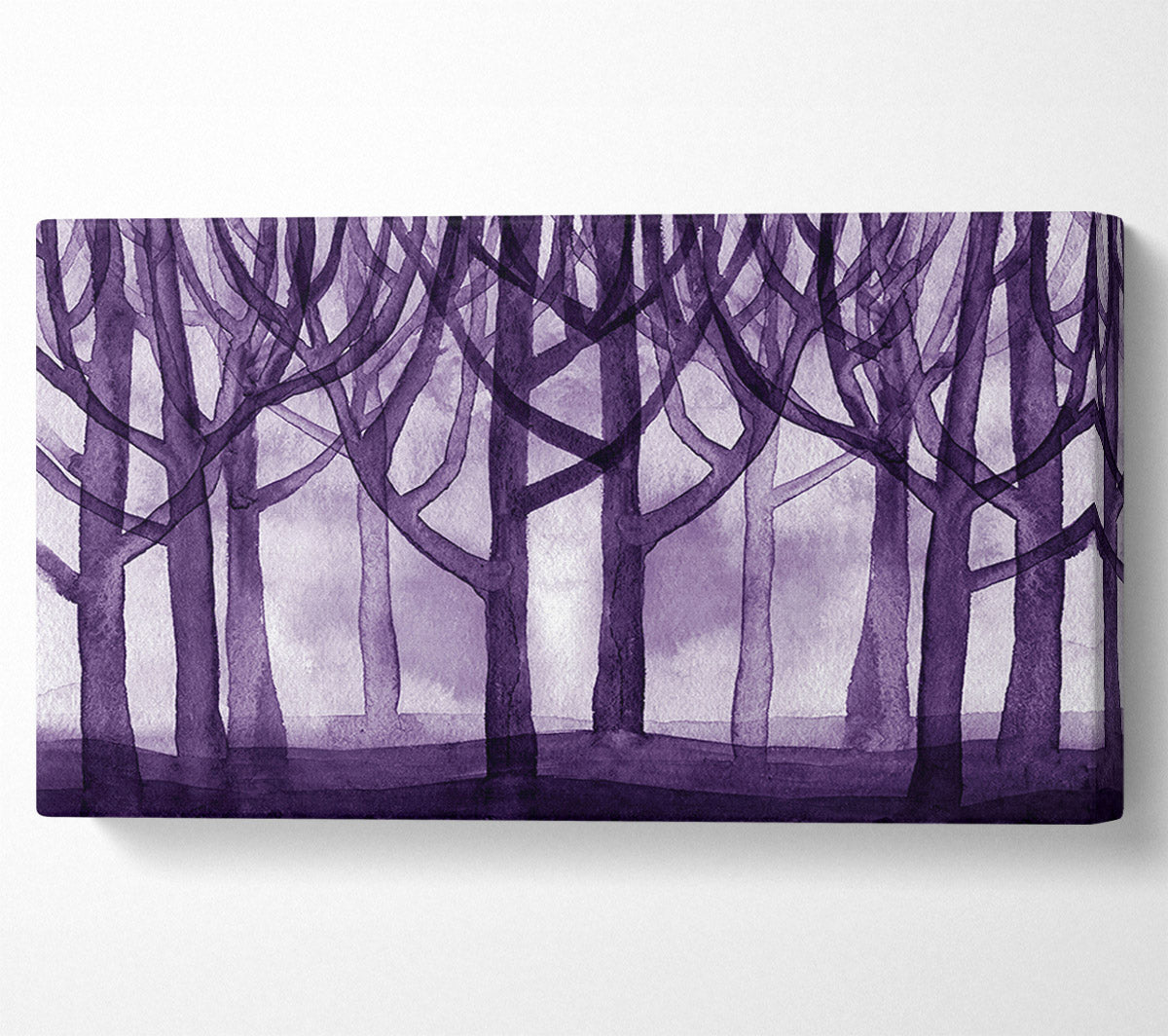 Purple Woodland Canvas Wall Art