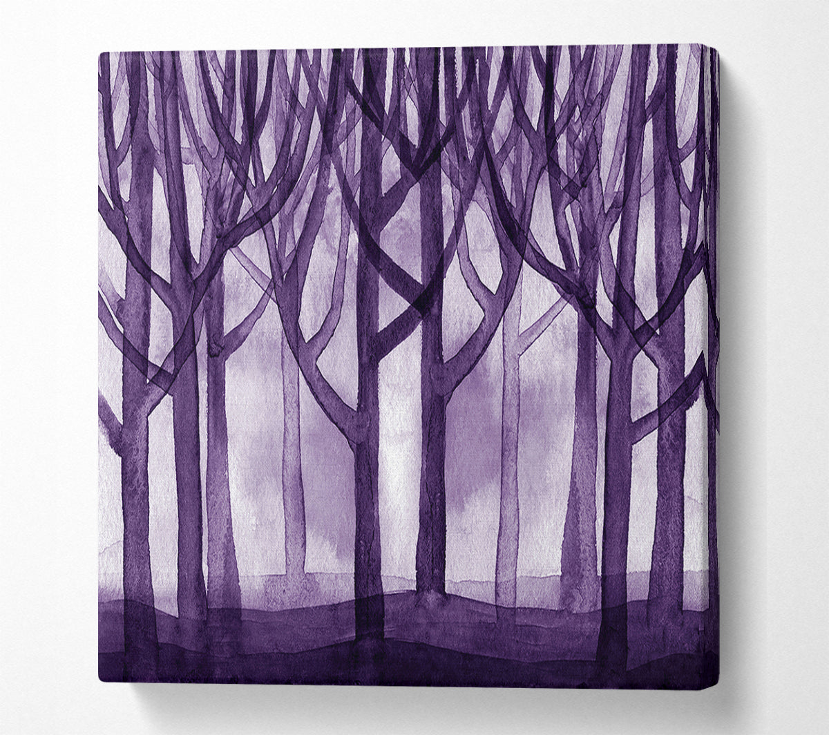 Purple Woodland Canvas Wall Art