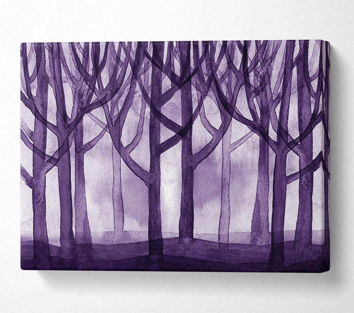 Purple Woodland Canvas Wall Art