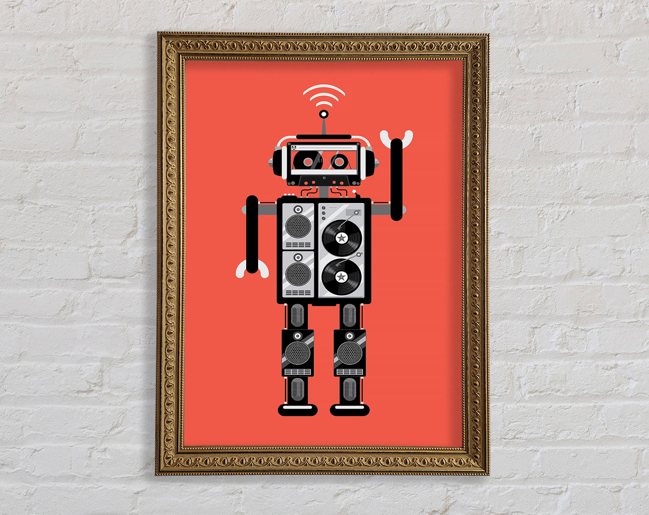 Robot Dance Framed Print
