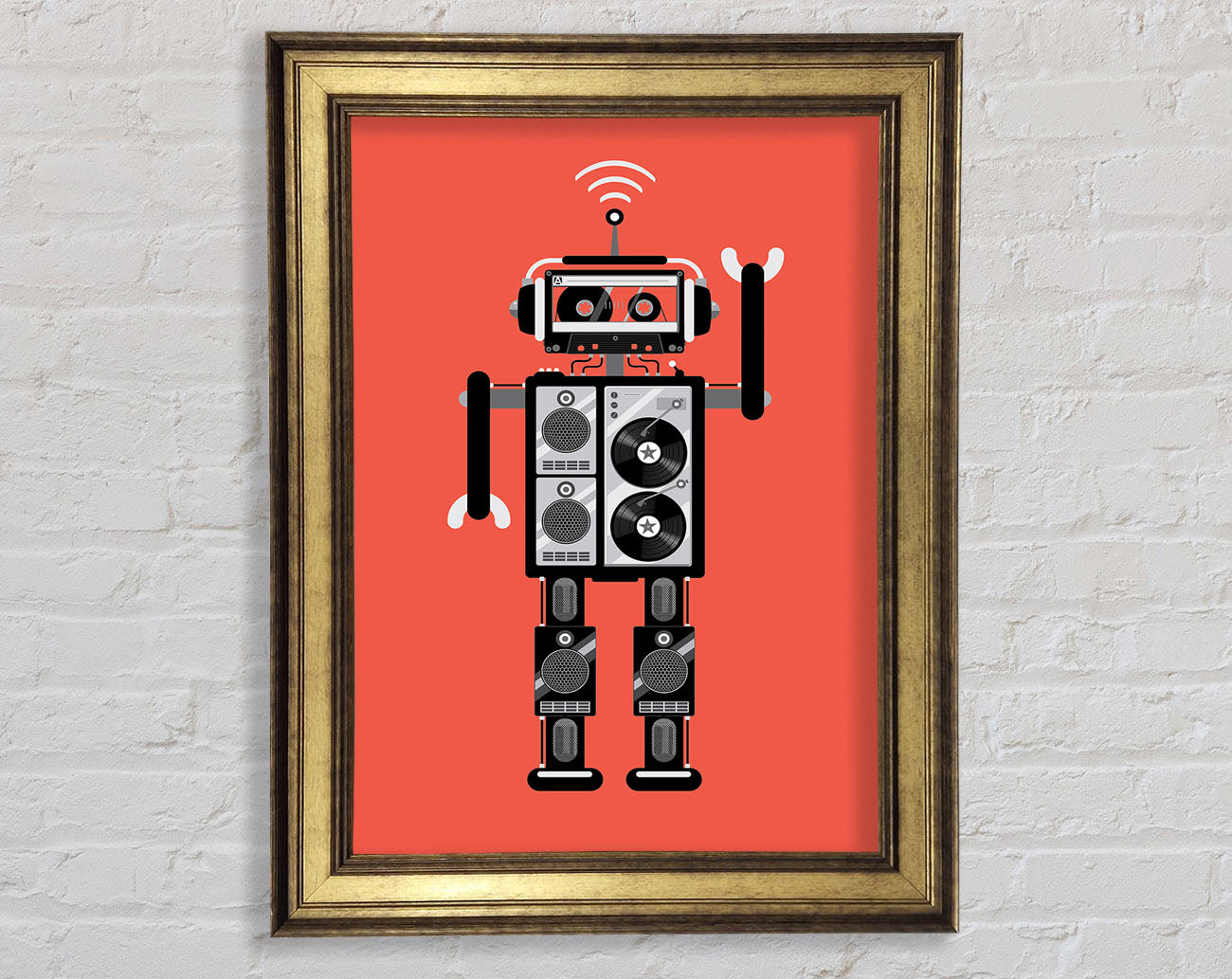 Robot Dance Framed Print