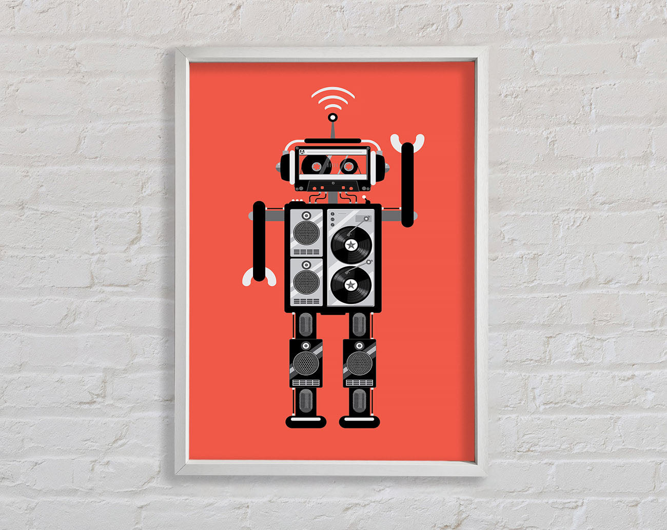 Robot Dance Framed Print