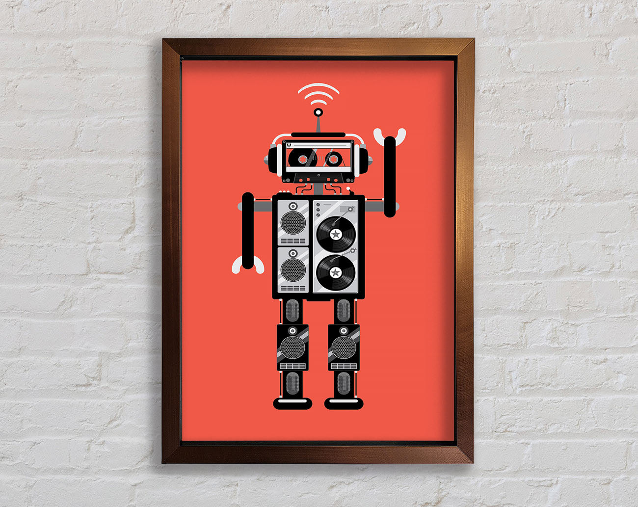 Robot Dance Framed Print