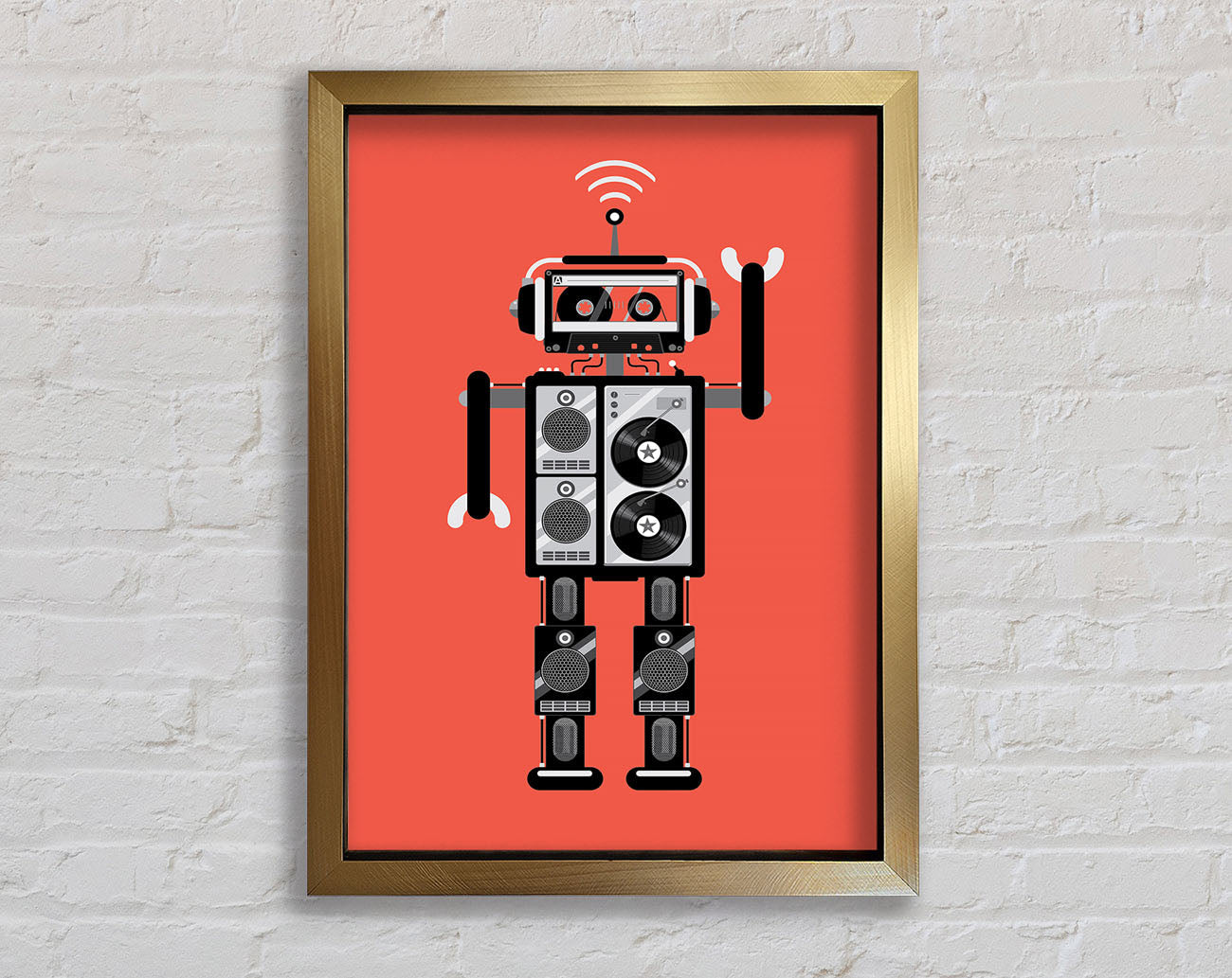 Robot Dance Framed Print