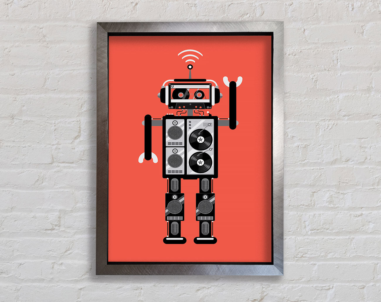Robot Dance Framed Print