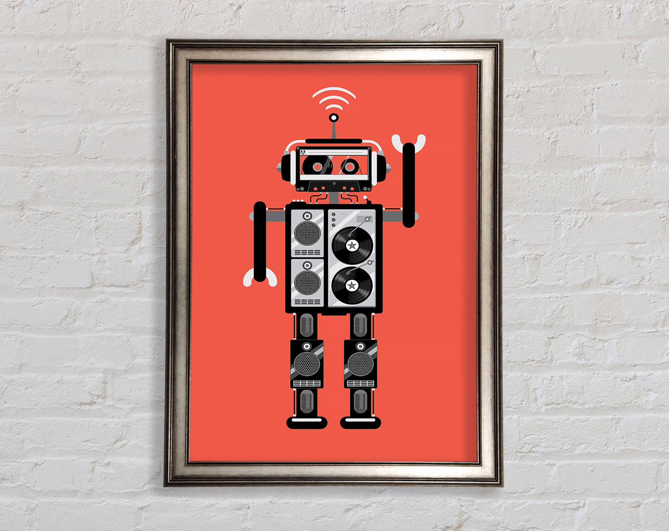 Robot Dance Framed Print