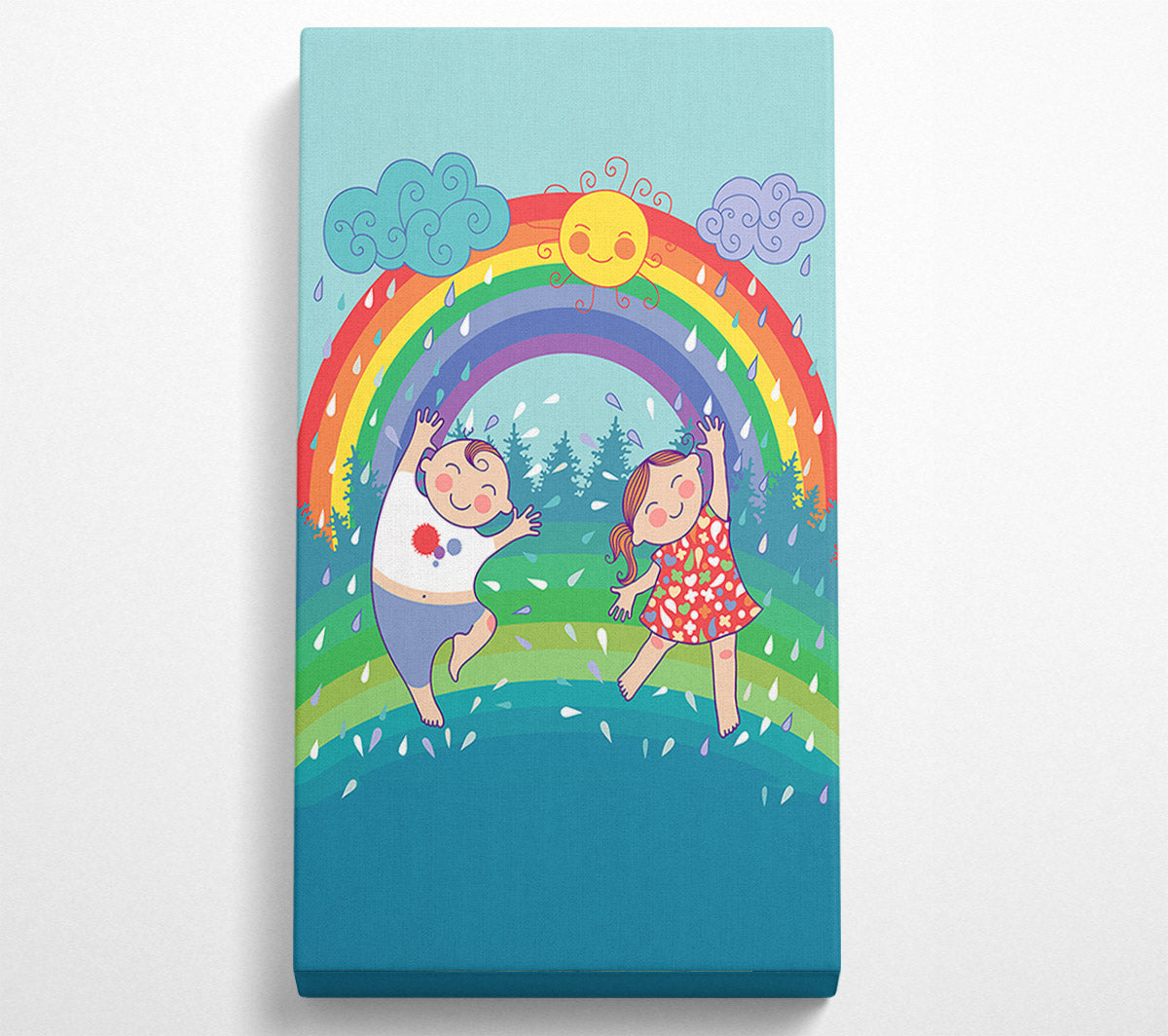 Rainbow Kids Canvas Wall Art